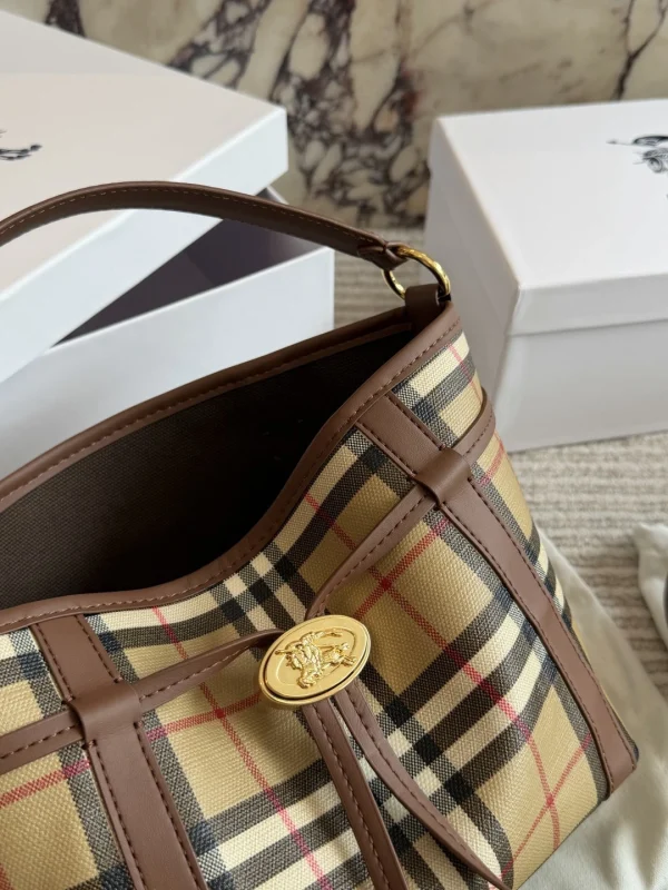 Burberry Check Bucket Bag - Image 3