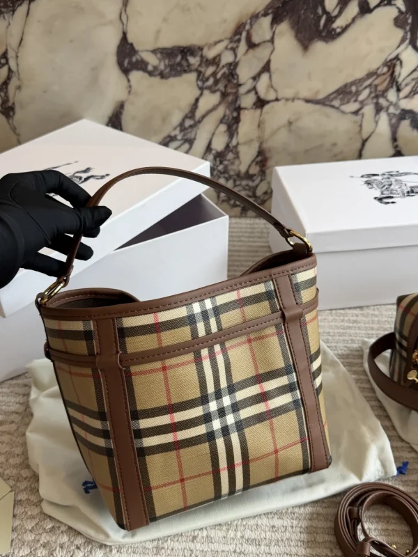 Burberry Check Bucket Bag - Image 5