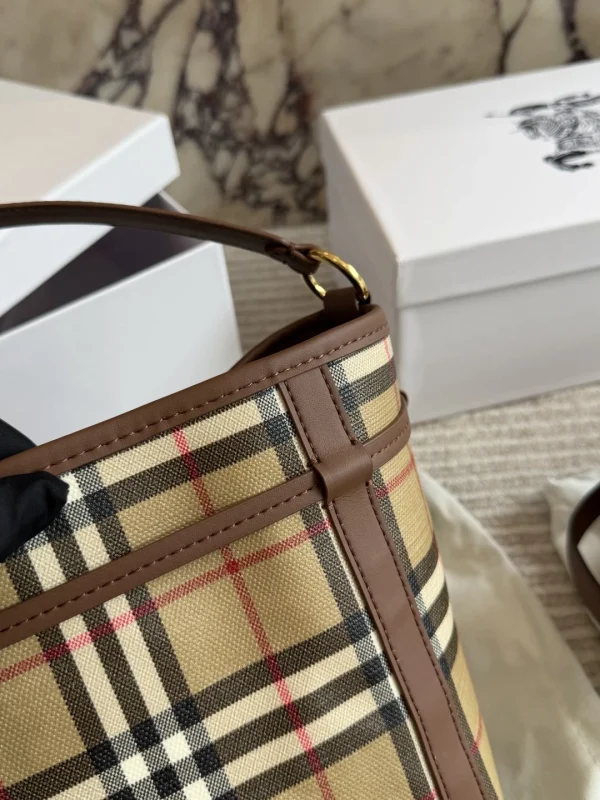 Burberry Check Bucket Bag - Image 6