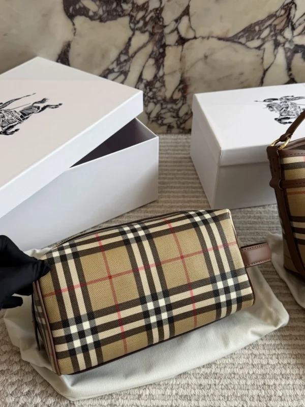 Burberry Check Makeup Bag - Image 5
