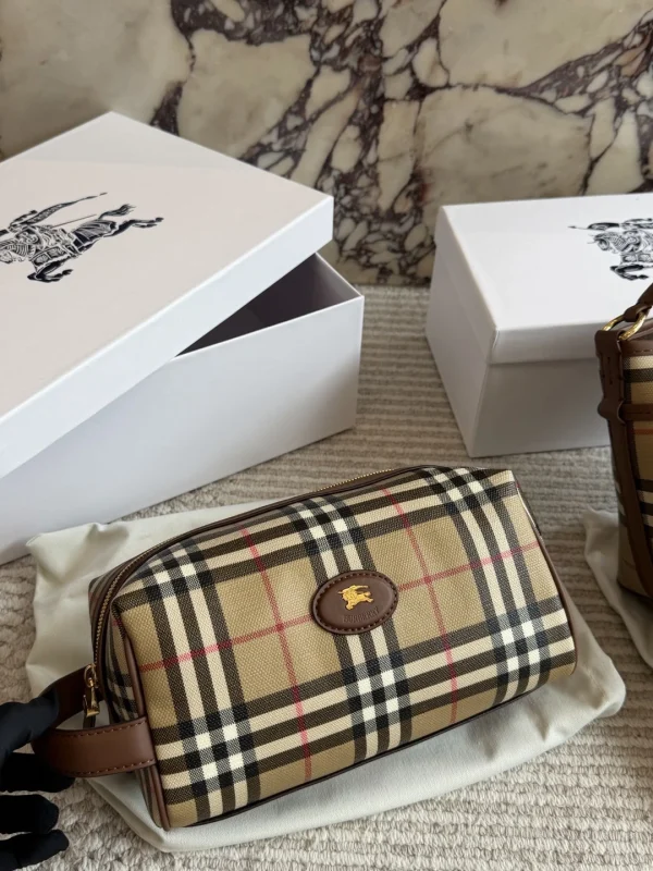 Burberry Check Makeup Bag - Image 6
